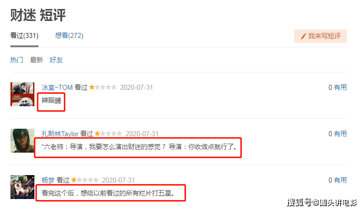 清一色差评!《西游记》原班人马新片,喜剧片《财迷》热映,六小龄童导演,票房低迷,口碑扑街!