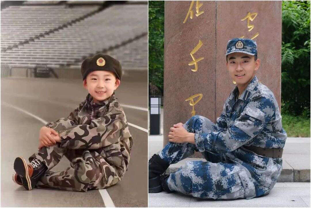 去当兵吧!每个人心中都有一个从军梦,这组对比照简直绝了!