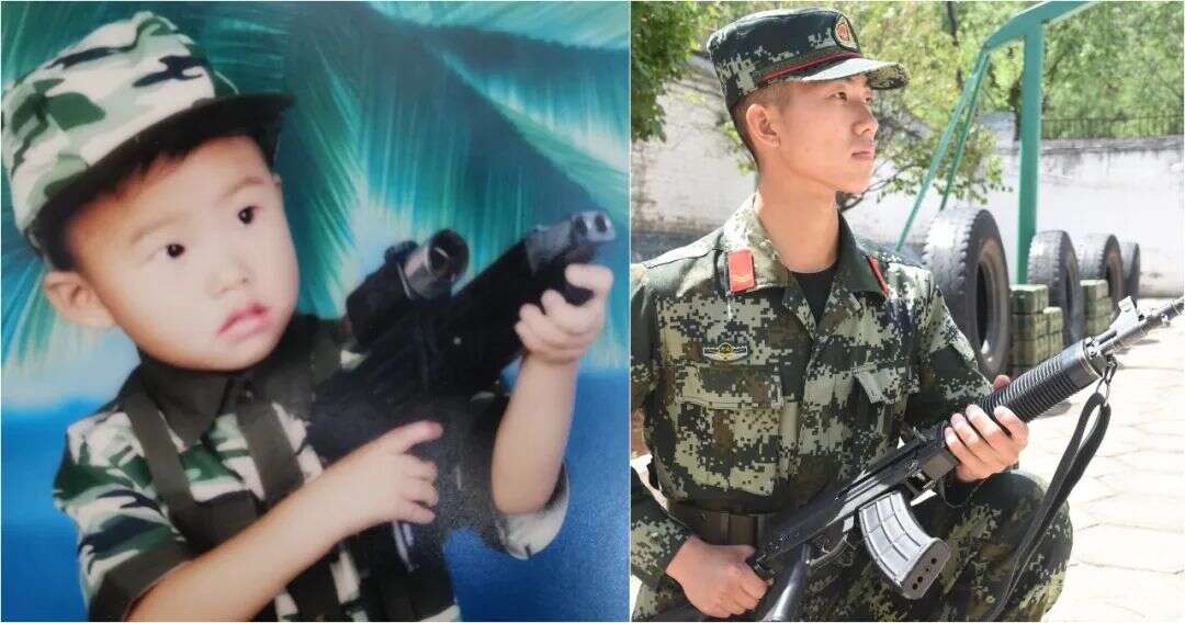 去当兵吧!每个人心中都有一个从军梦,这组对比照简直绝了!