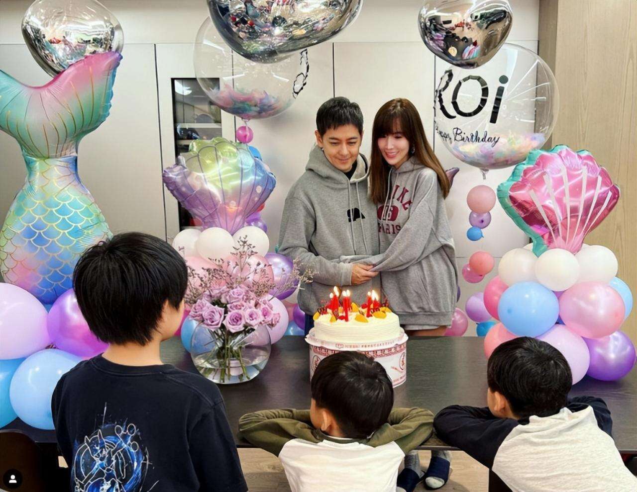 林志颖带老婆儿子逛街,12岁Kimi又高又壮,身高体型均超爸爸