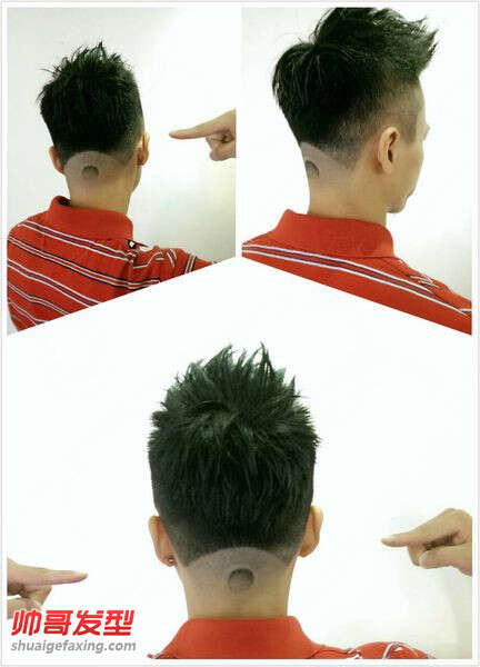 男士个性发型设计 男生短发分线设计发型