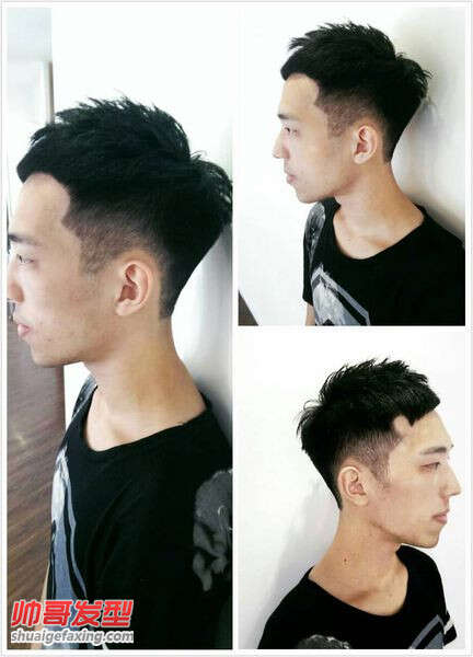 男士个性发型设计 男生短发分线设计发型