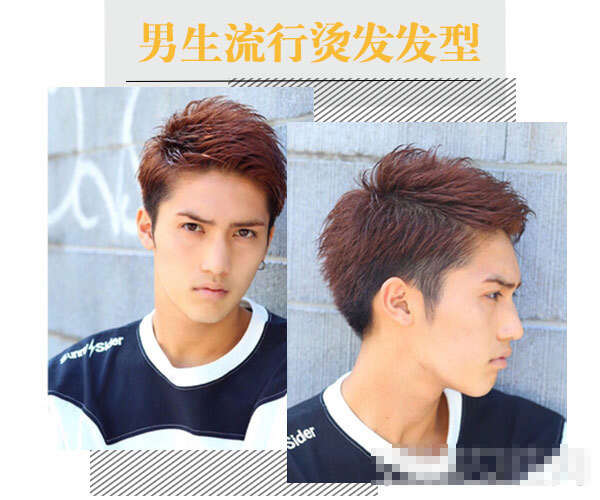 男生蓬松卷发 男生烫发图片