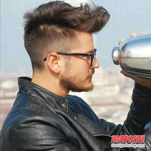 男士四周剃光的发型 欧美潮男个性短发图片