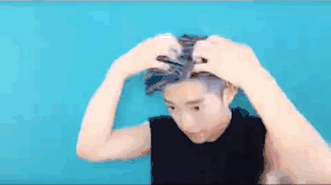 在家DIY奶奶灰染色发型 男士发型教程