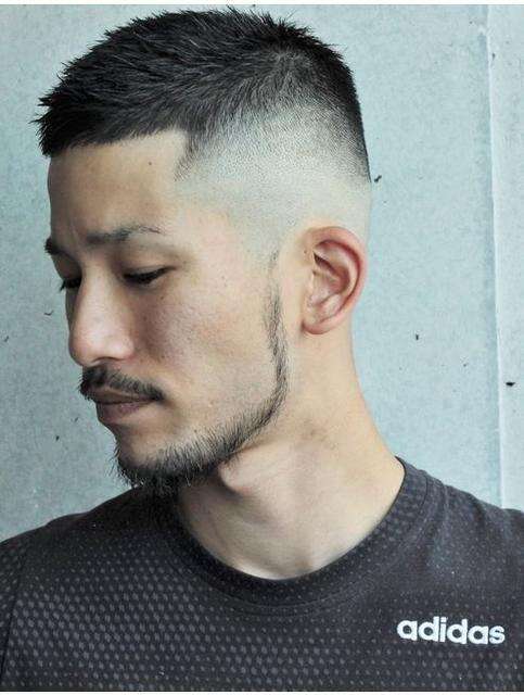 五款男士两侧短中间长的发型