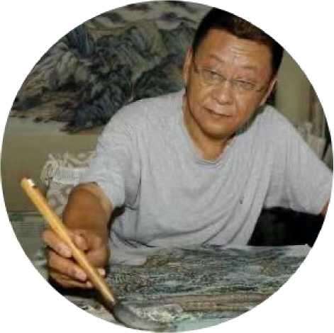 舒栋:闲云为友风月为伴,青绿山水描摹祖国大好河山