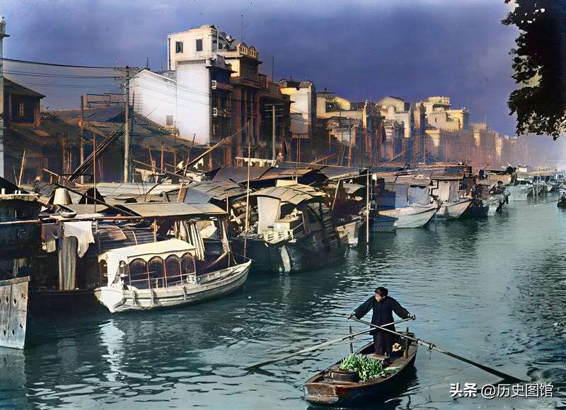 老照片:1929年,日本情报人员拍摄的中国广州,羊城风貌让人惊叹