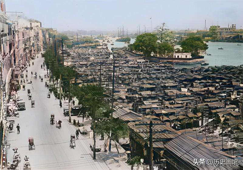 老照片:1929年,日本情报人员拍摄的中国广州,羊城风貌让人惊叹