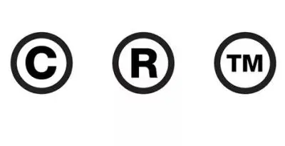 圈 ©C标,圈℗P标,圈®R标,™TM标和℠SM标是什么意思?