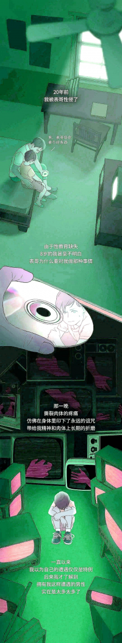 漫画:我,性别男,曾被表哥“性侵”,从没告诉任何人
