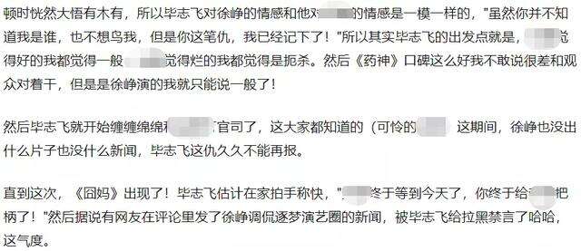 毕志飞怒斥徐峥后续,清华教授挺《囧妈》遭其针对:不懂电影艺术
