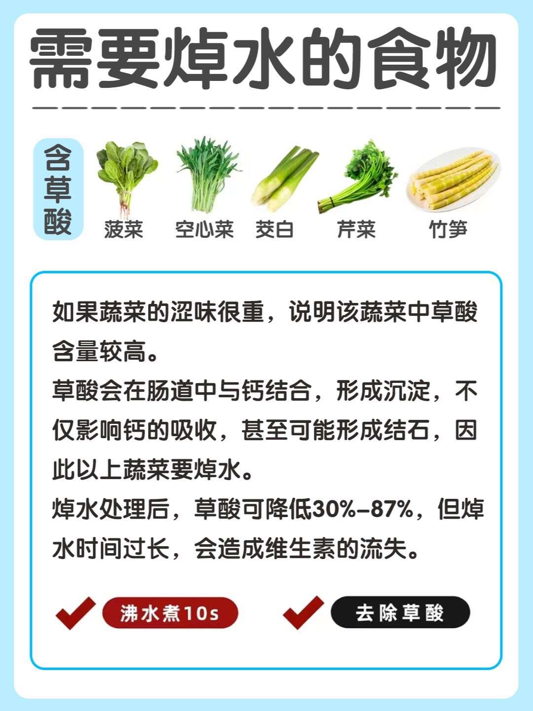 注意了,有些食物必须先焯水,否则有毒