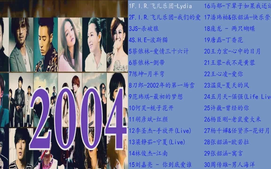 2004年华语乐坛热歌榜音乐下载_2004年经典歌曲mp3下载_百度云音乐资源歌曲下载